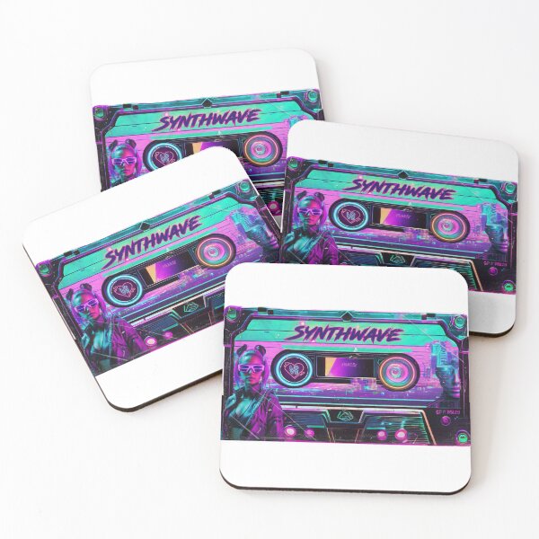 Item preview, Synthwave Neon Cassette designed and sold by Pixelfunk.