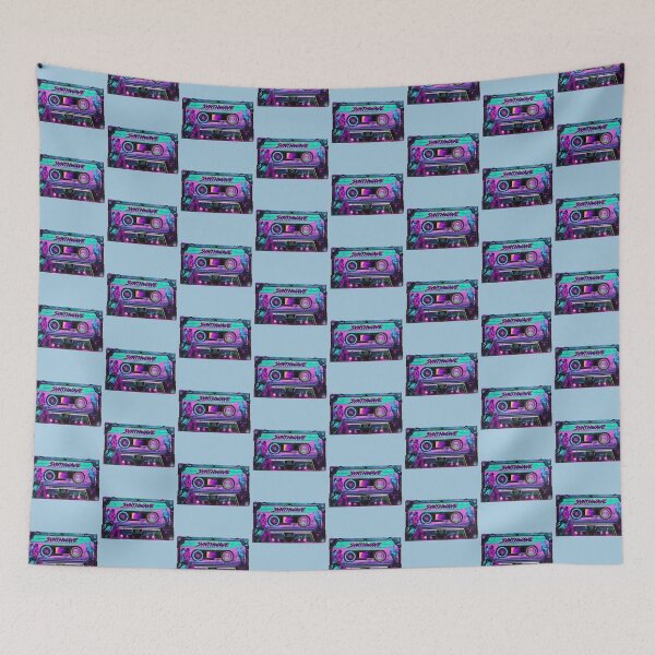 Item preview, Synthwave Neon Cassette designed and sold by Pixelfunk.