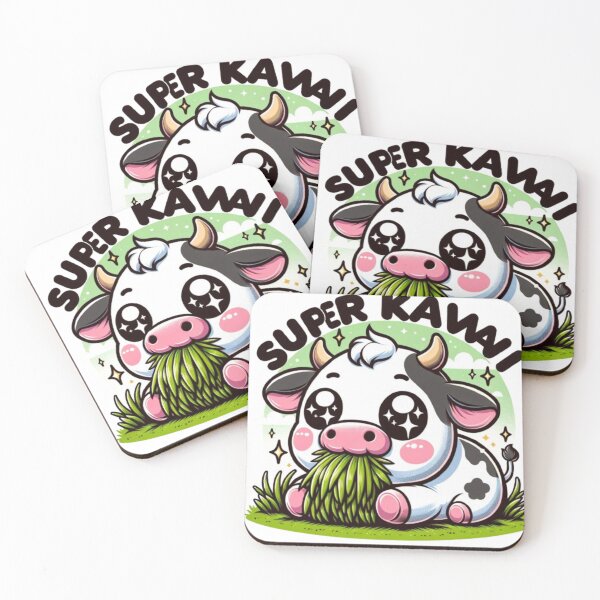 Item preview, Cute Kawaii Cow Eating Grass designed and sold by lAnJefurtifeu.