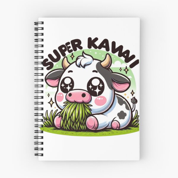 Item preview, Cute Kawaii Cow Eating Grass designed and sold by lAnJefurtifeu.