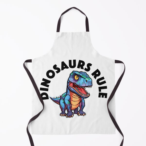 Item preview, Colorful Geometric Dinosaur - Dinosaurs Rule (Black Lettering) designed and sold by VelvetRoom.