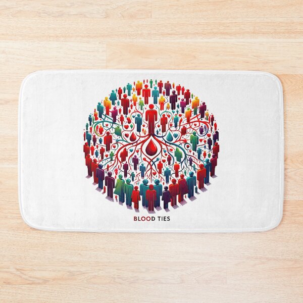 Artikelvorschau, Global Blood Ties Community Donor Tee – Bewusstsein für Blutspende entworfen und verkauft von MAPDDesigns.