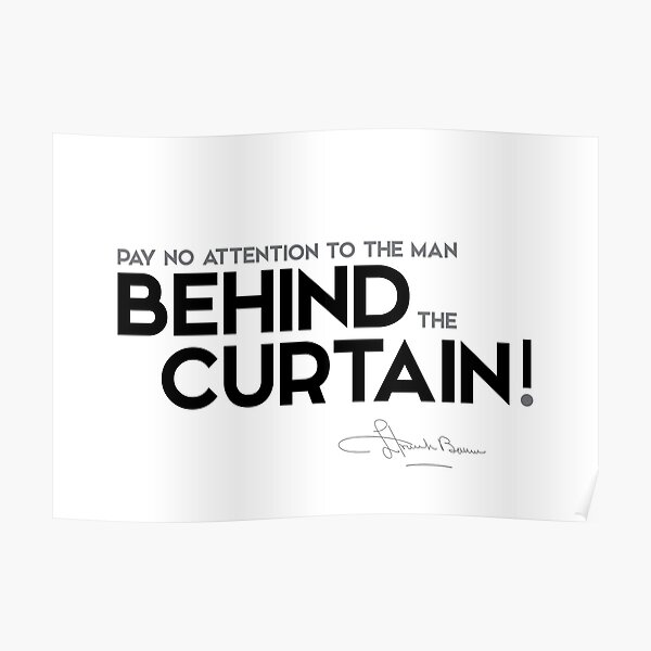 man behind the curtain - l. frank baum Poster