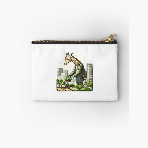 Item preview, Urban Greening Visionary: Giraffe Tending Rooftop Garden, Eco Development designed and sold by #Adulting Central.