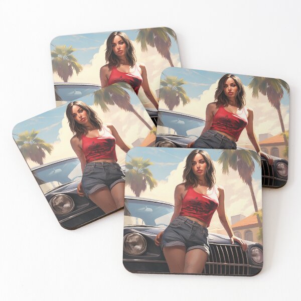 Item preview, Ana de Armas GTA Style  designed and sold by freddyaiart.