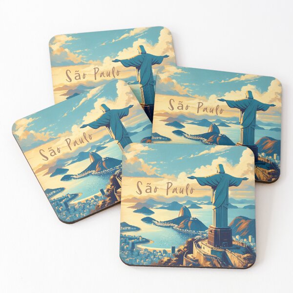 Item preview, Rio de Janeiro Iconic Skyline Art designed and sold by inkArtistryfine.