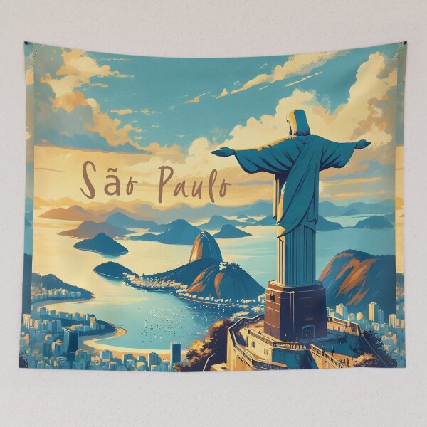 Item preview, Rio de Janeiro Iconic Skyline Art designed and sold by inkArtistryfine.