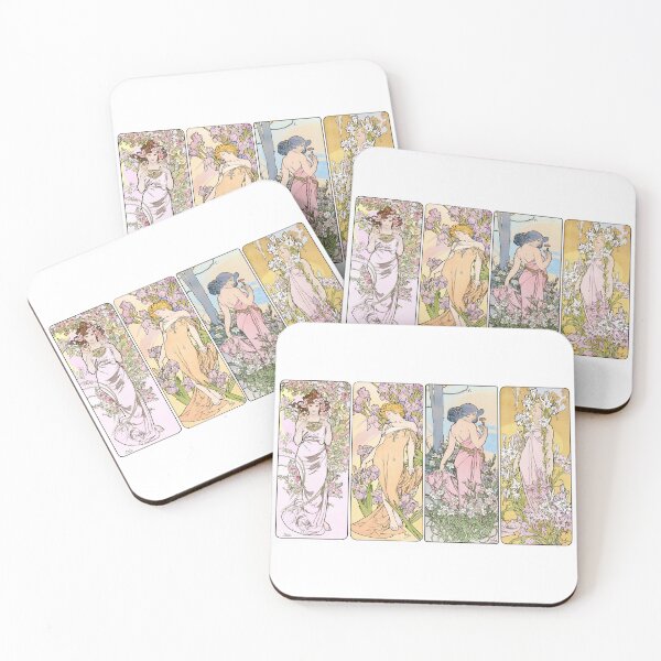 Item preview, HD. The Flowers,  Alphonse Mucha. HIGH DEFINITION designed and sold by MINDTHECHERRY.