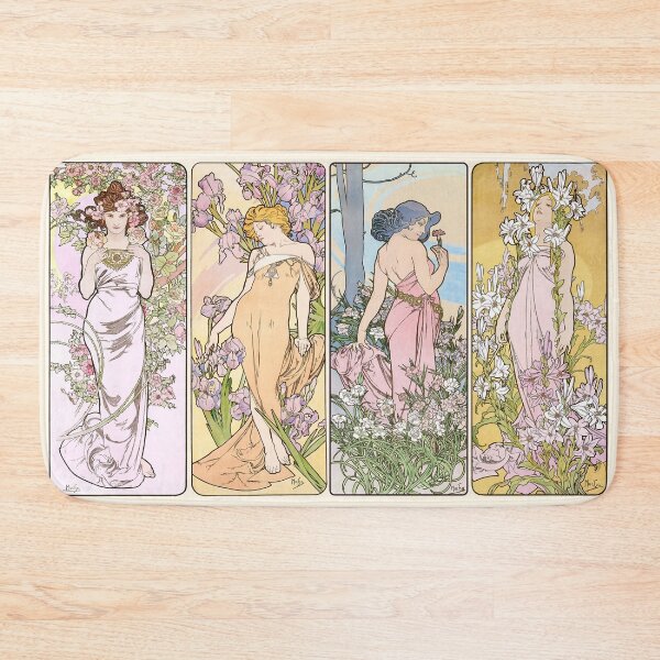 Item preview, HD. The Flowers,  Alphonse Mucha. HIGH DEFINITION designed and sold by MINDTHECHERRY.