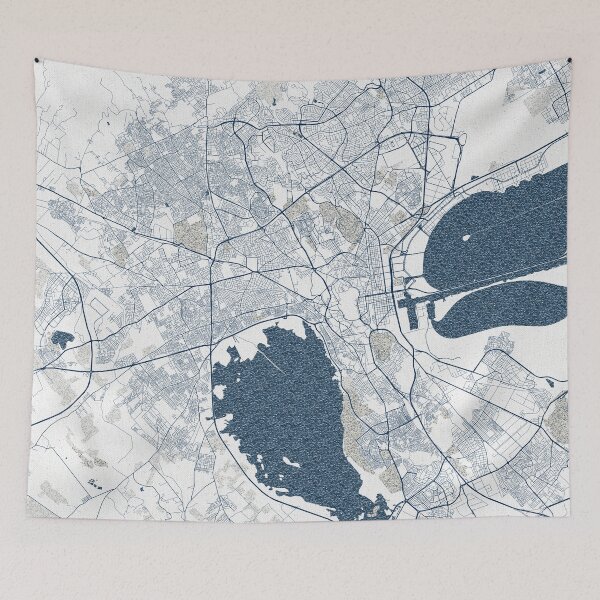 Item preview, Tunis City Map of Tunisia - Coastal designed and sold by deMAP.