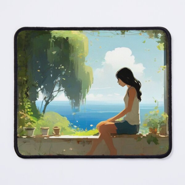Item preview, woman, plants and sea designed and sold by CamiloAldas.