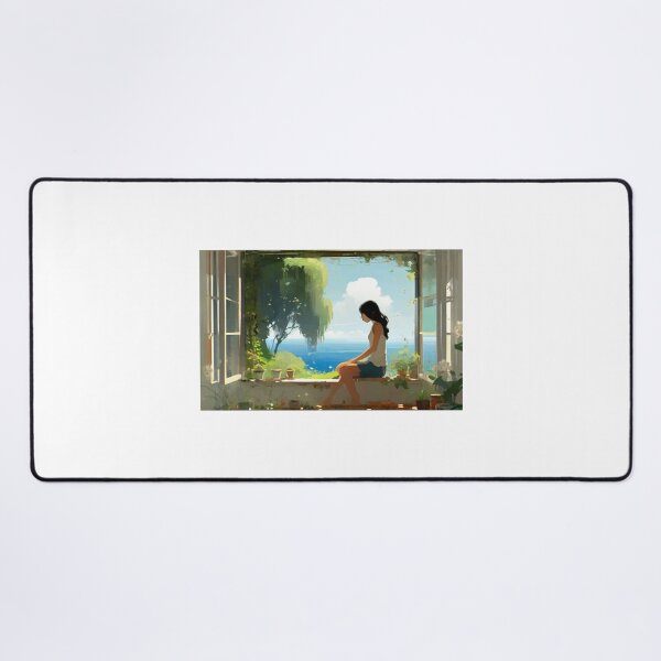 Item preview, woman, plants and sea designed and sold by CamiloAldas.
