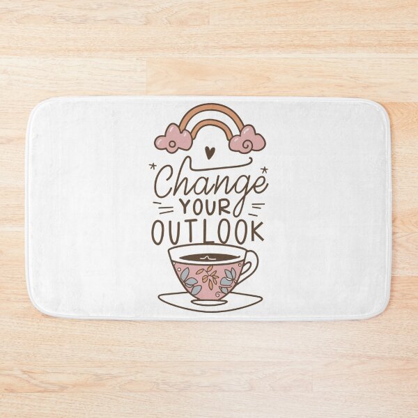 Item preview, Inspirational Change Your Outlook - Rainbow Tea Cup Hearts Stars Art designed and sold by HahaHandlesHub.