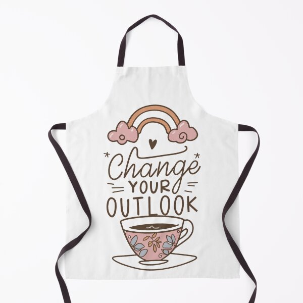Item preview, Inspirational Change Your Outlook - Rainbow Tea Cup Hearts Stars Art designed and sold by HahaHandlesHub.