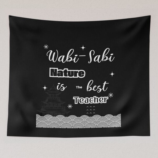 Item preview, Wabi sabi Nature is the best teacher quote for meditation lovers designed and sold by CachoGlorious.