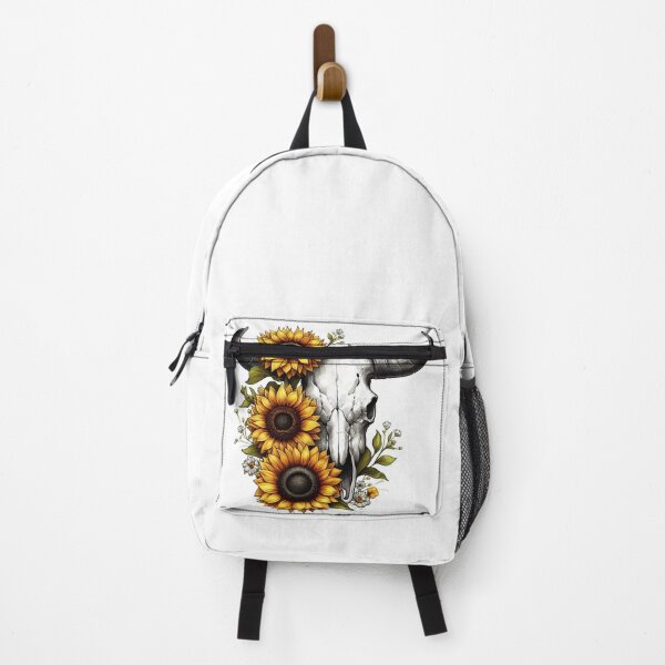 Item preview, Cow Skull With Sunflowers designed and sold by UnrealQuake.