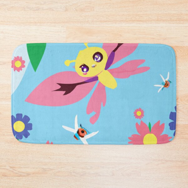Item preview, yellow and pink butterfly blue background designed and sold by janjacbu.