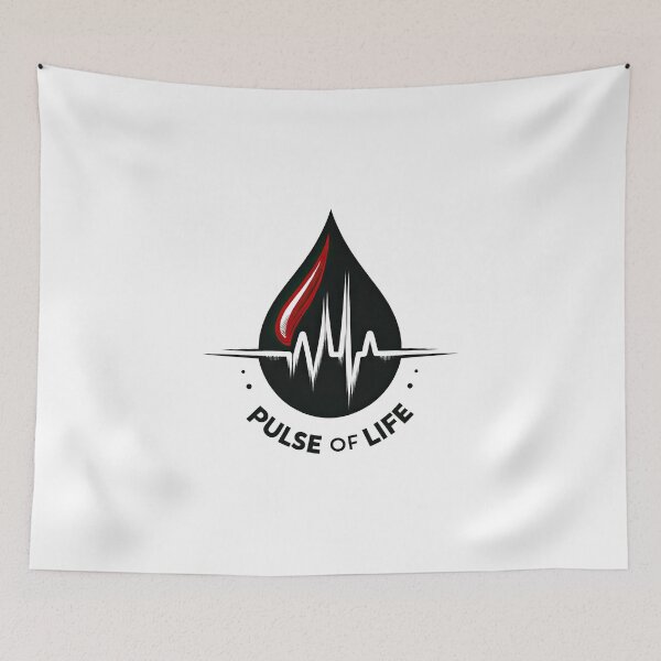 Item preview, Pulse of Life Blood Donation Awareness Tee - blood donation awareness designed and sold by MAPDDesigns.