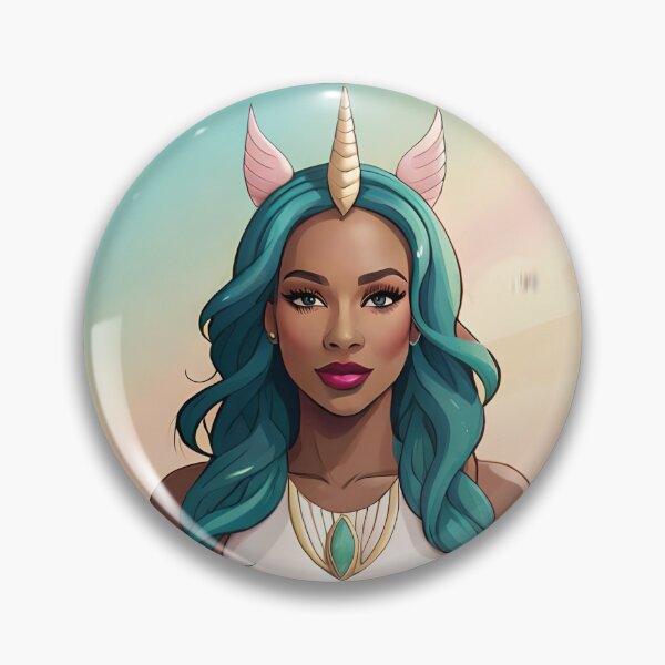 Item preview, Glam Woman Unicorn Girl One Of A Kind designed and sold by Melan Designs.