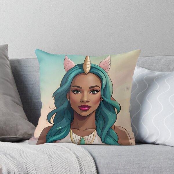 Item preview, Glam Woman Unicorn Girl One Of A Kind designed and sold by Melan Designs.