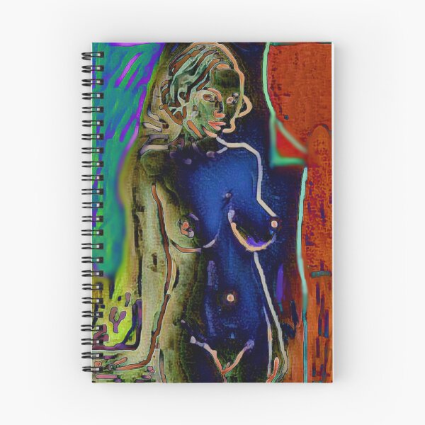 Item preview, Semi-abstract painting of female nude in dark shades designed and sold by pulchritude560.