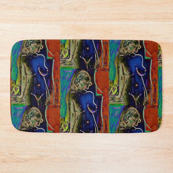 Item preview, Semi-abstract painting of female nude in dark shades designed and sold by pulchritude560.