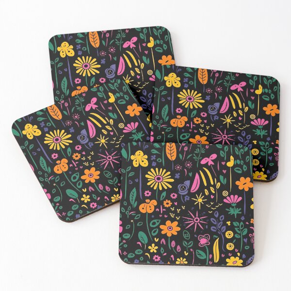 Item preview, Colorful and wild floral pattern designed and sold by randrdesign.
