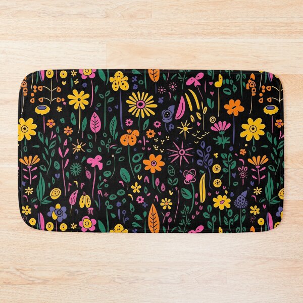 Item preview, Colorful and wild floral pattern designed and sold by randrdesign.