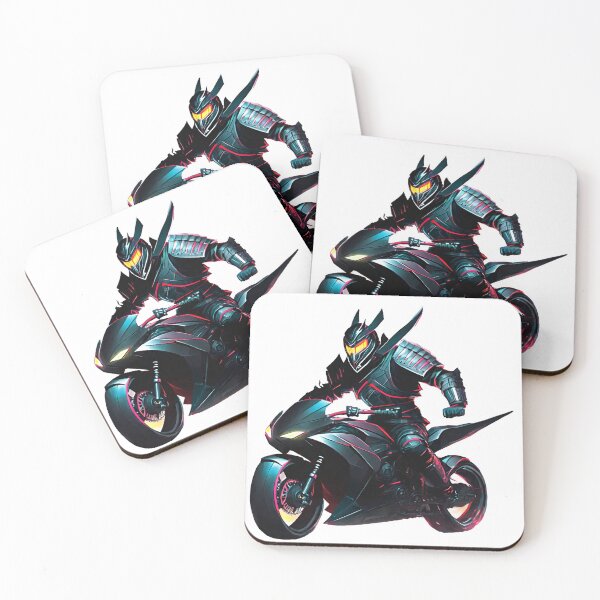 Item preview, Black Samurai on a Motorcycle designed and sold by BADESIGNZZ.