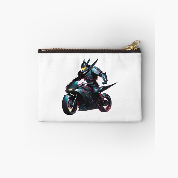 Item preview, Black Samurai on a Motorcycle designed and sold by BADESIGNZZ.