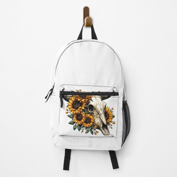 Item preview, Cow Skull With Sunflowers designed and sold by UnrealQuake.