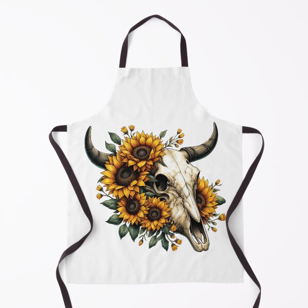 Item preview, Cow Skull With Sunflowers designed and sold by UnrealQuake.