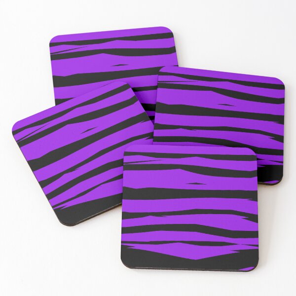 Item preview, Jagged Black and Purple Horizontal Stripe Pattern designed and sold by TheRulerofEarth.