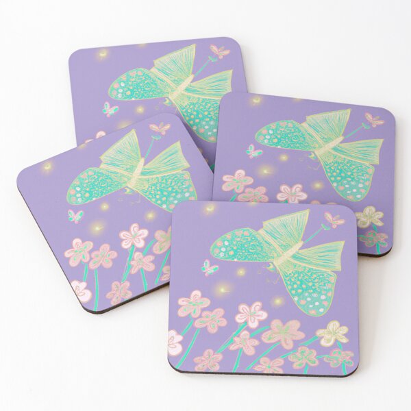 Item preview, green butterfly purple background designed and sold by janjacbu.