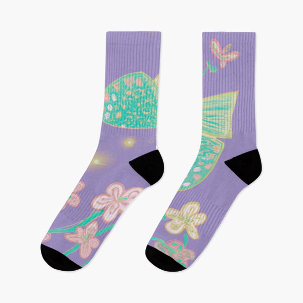 Item preview, green butterfly purple background designed and sold by janjacbu.