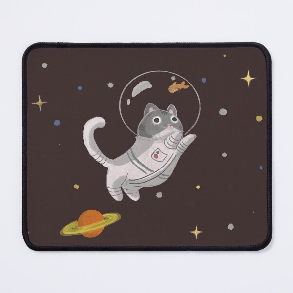 Item preview, Space Cat (Catstronaut) with a Goldfish in a Fish Bowl designed and sold by blueyorkie.