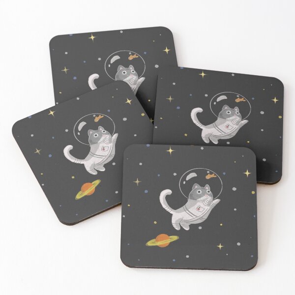 Item preview, Space Cat (Catstronaut) with a Goldfish in a Fish Bowl designed and sold by blueyorkie.