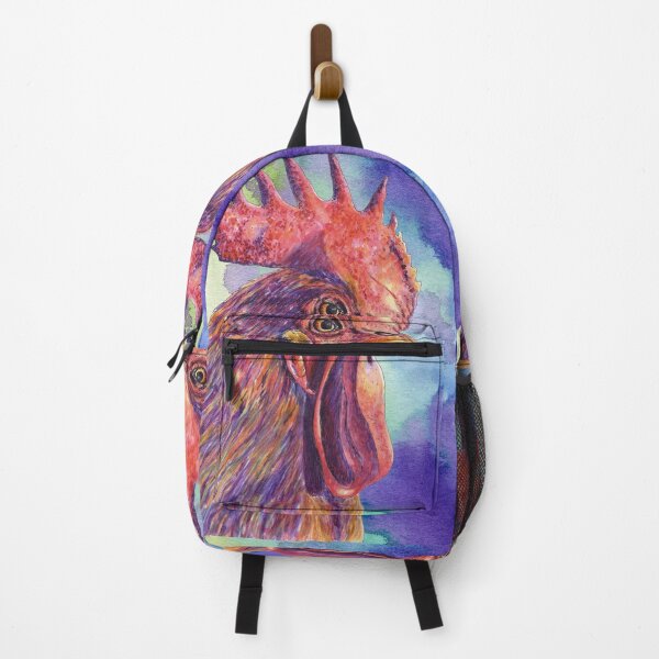 Item preview, Colorful Rooster designed and sold by Rhiannon Wolfe Art .