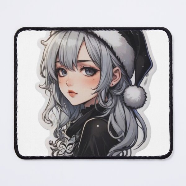 Item preview, Black Christmas Goth Anime Girl designed and sold by BlueJacketSword.