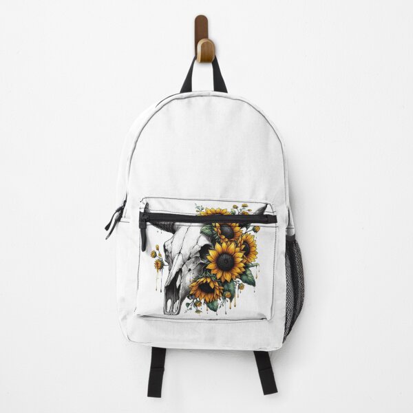 Item preview, Cow Skull With Sunflowers designed and sold by UnrealQuake.
