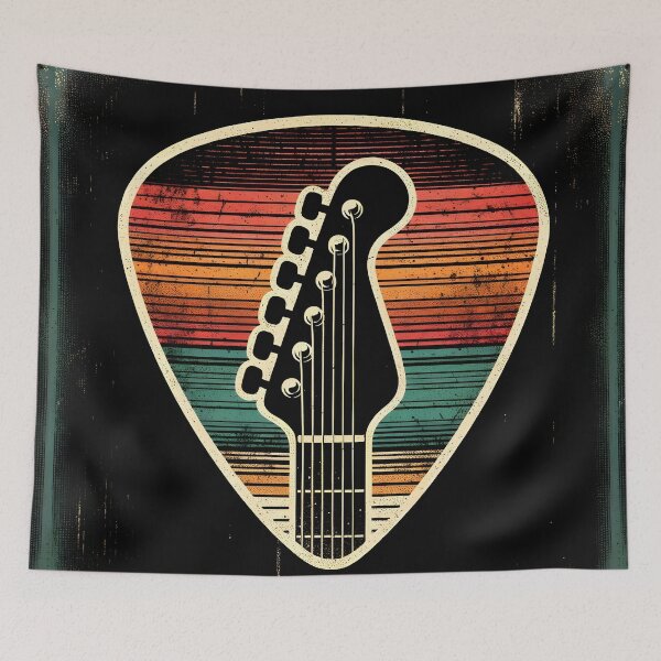 Item preview, Retro Guitar Headstock Vector Art designed and sold by inkArtistryfine.