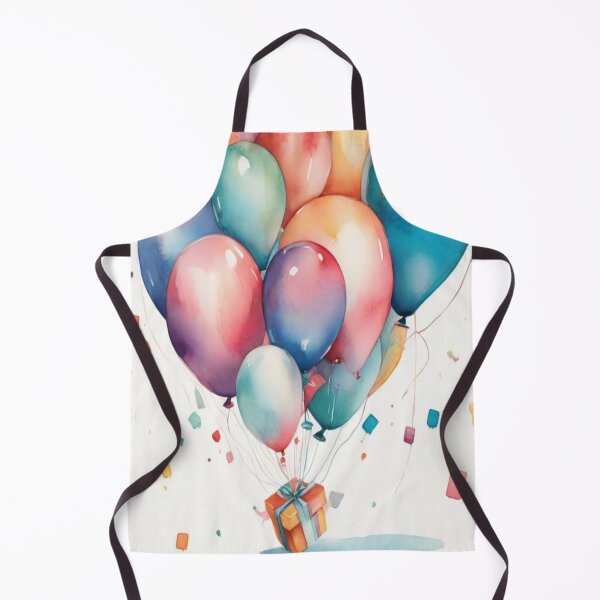 Item preview, Happy Birthday Watercolour Ballons Present designed and sold by druidwolfart.