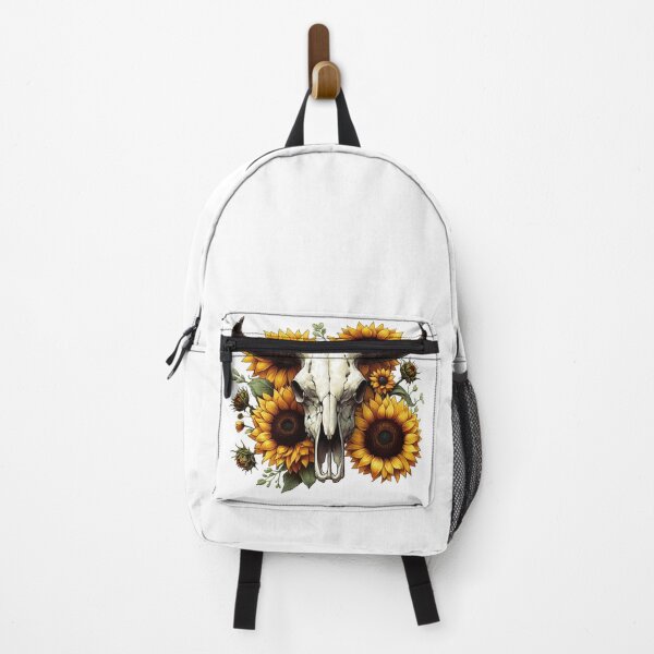 Item preview, Cow Skull With Sunflowers designed and sold by UnrealQuake.