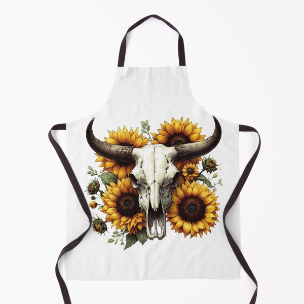 Item preview, Cow Skull With Sunflowers designed and sold by UnrealQuake.