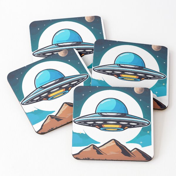 Item preview, UFO over desert designed and sold by StickerLab4.