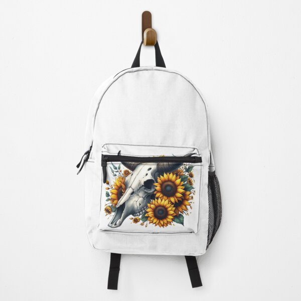 Item preview, Cow Skull With Sunflowers designed and sold by UnrealQuake.