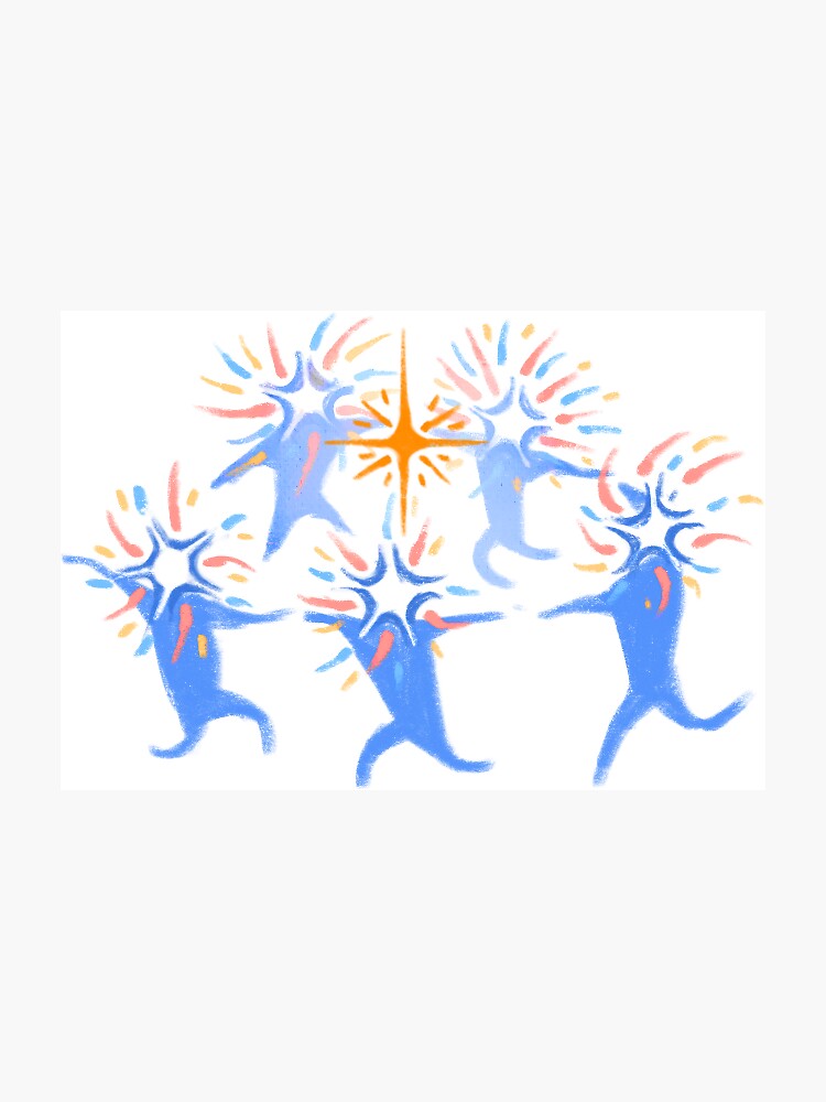Imagen 3 de 3, Imán con la obra niños estrella, diseñada y vendida por Polartss.