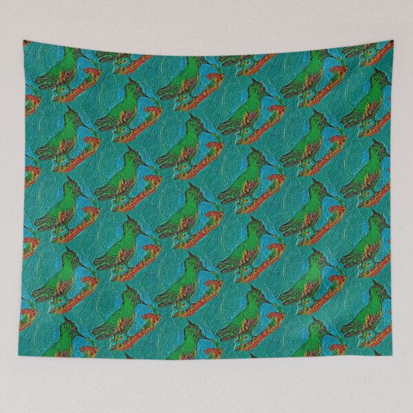 Item preview, Blu green hummer designed and sold by Caribpix.