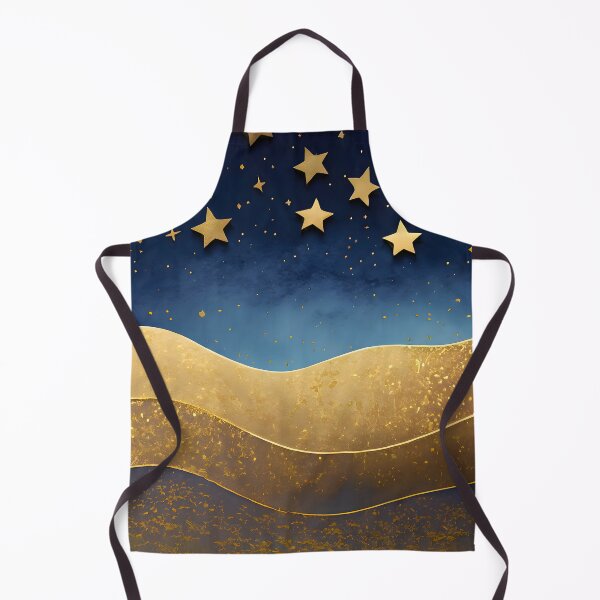 Item preview, Stars, Star, Night, Midnight, Starry, Landscape, Gold, Layered Paper, Paper Cut, Blue, Dark Blue, Dream designed and sold by Golden-Feathers.