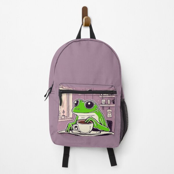 Item preview, Frog drinking coffee comfort designed and sold by Renlexd.